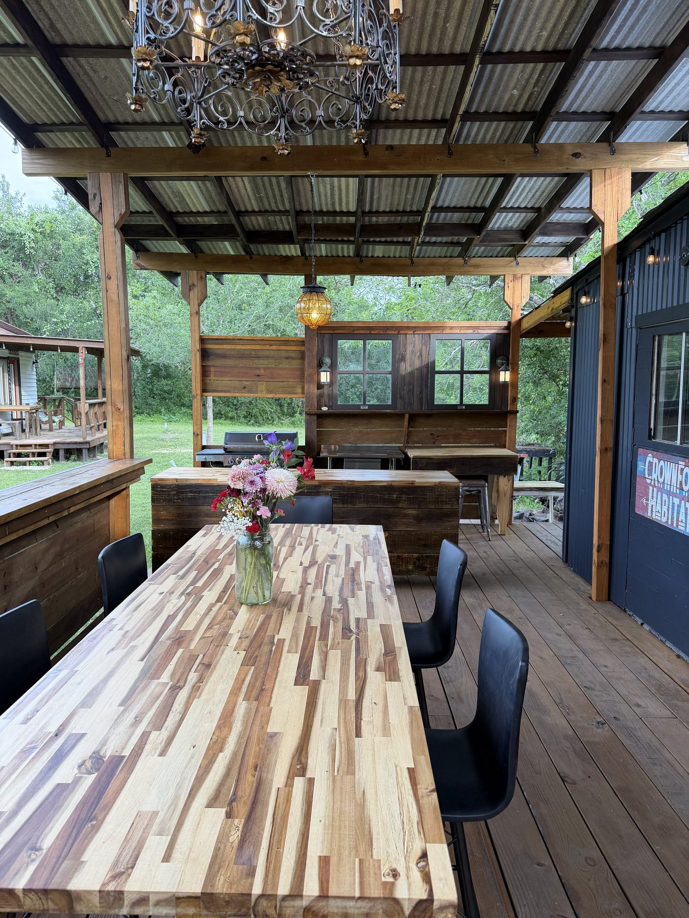 Long farm table